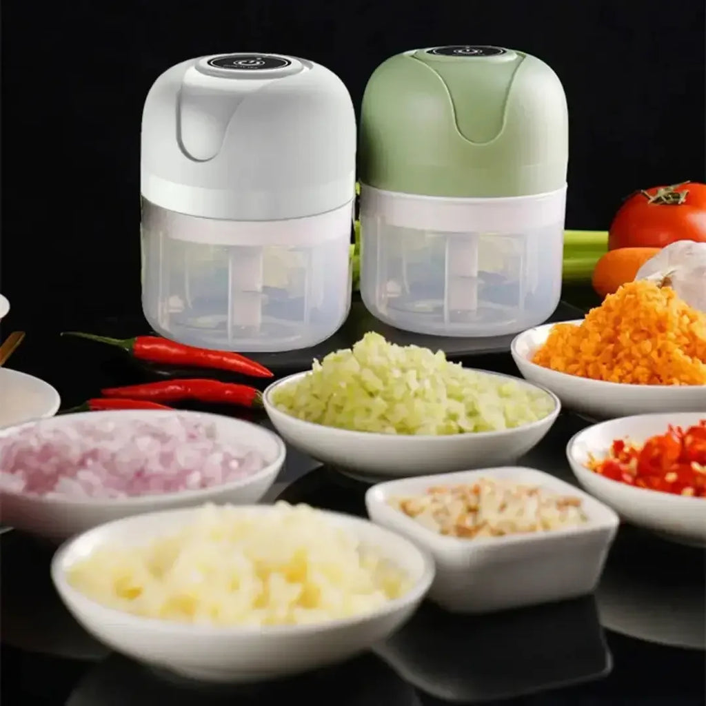 Mini Processador Alimentos Automático Sem Fio