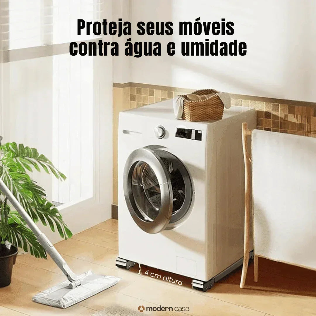 Suporte Para Pesos Com Rodinhas Ajustáveis