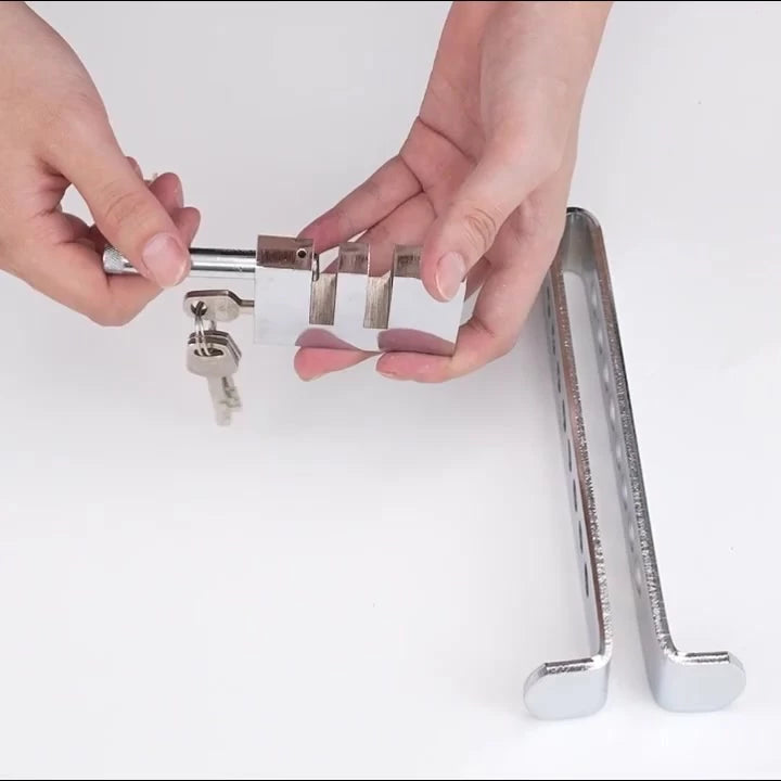 Cadeado De Bloqueio Para Pedal E Acelerador: Aço Inox Anti-Corte