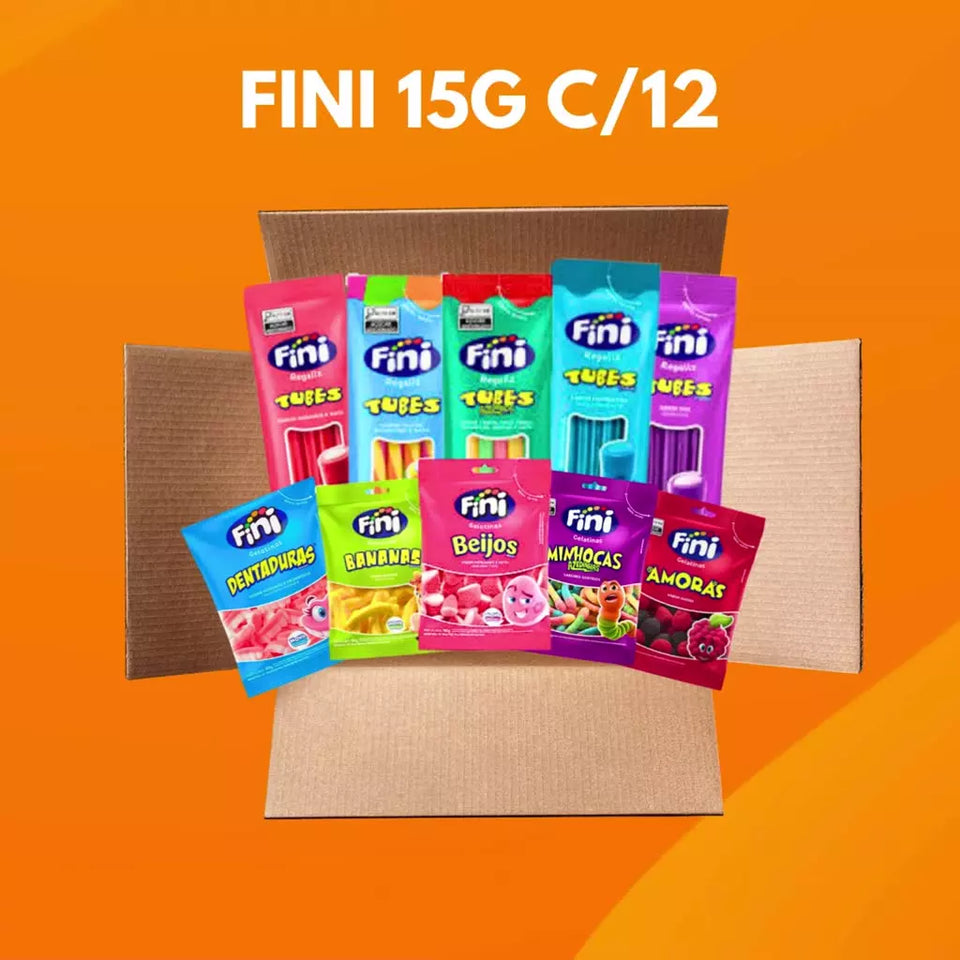 Combo Fini 15g Com 12 Unidades — Ideal Para Festas E Lanches
