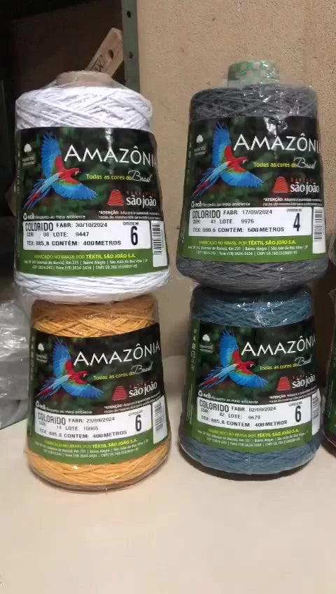 Barbante Amazônia Fio N°6 400 Metros / 400 Gramas - São João