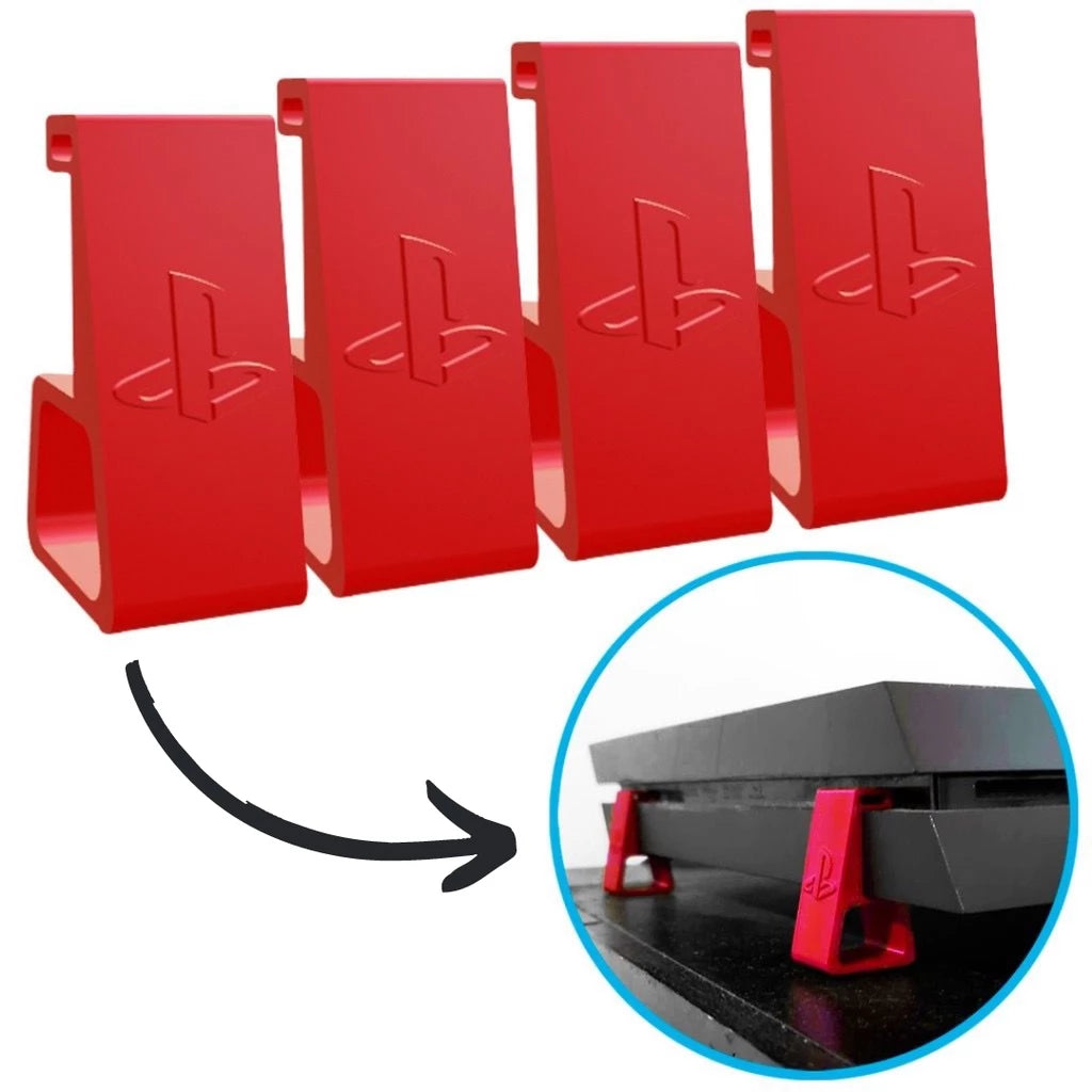 Kit Suporte De Mesa Para Playstation 4 — Elevação E Refrigeração