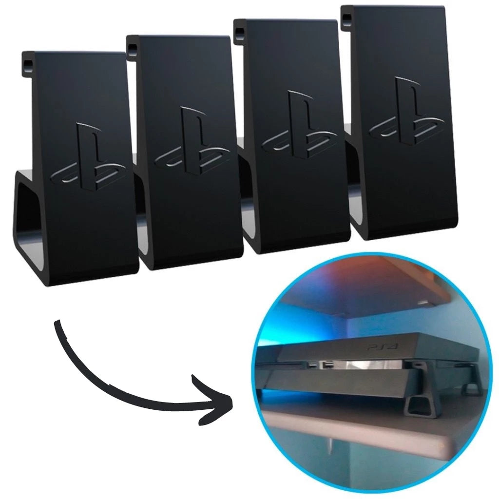 Kit Suporte De Mesa Para Playstation 4 — Elevação E Refrigeração