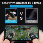 Par Luva De Dedo Gamer Anti Suor (Kit 12 Unid) Para Celular