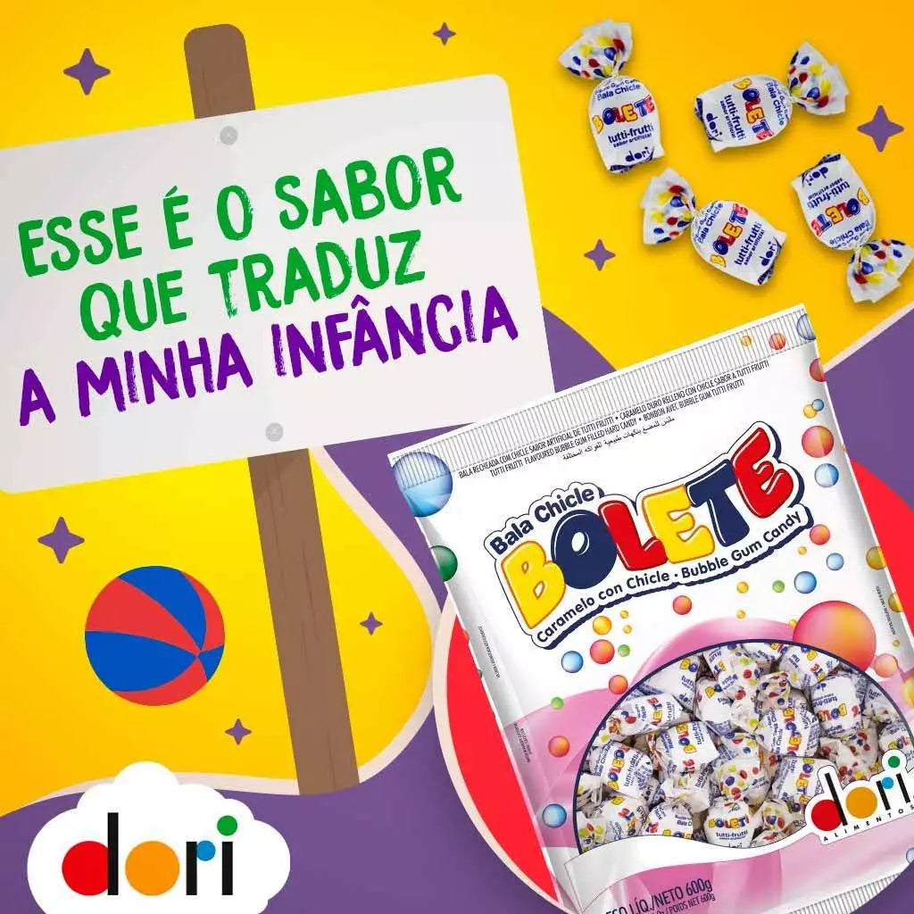 Bala Chiclete Bolete Dori 400g — A Clássica Que Vira Chiclete