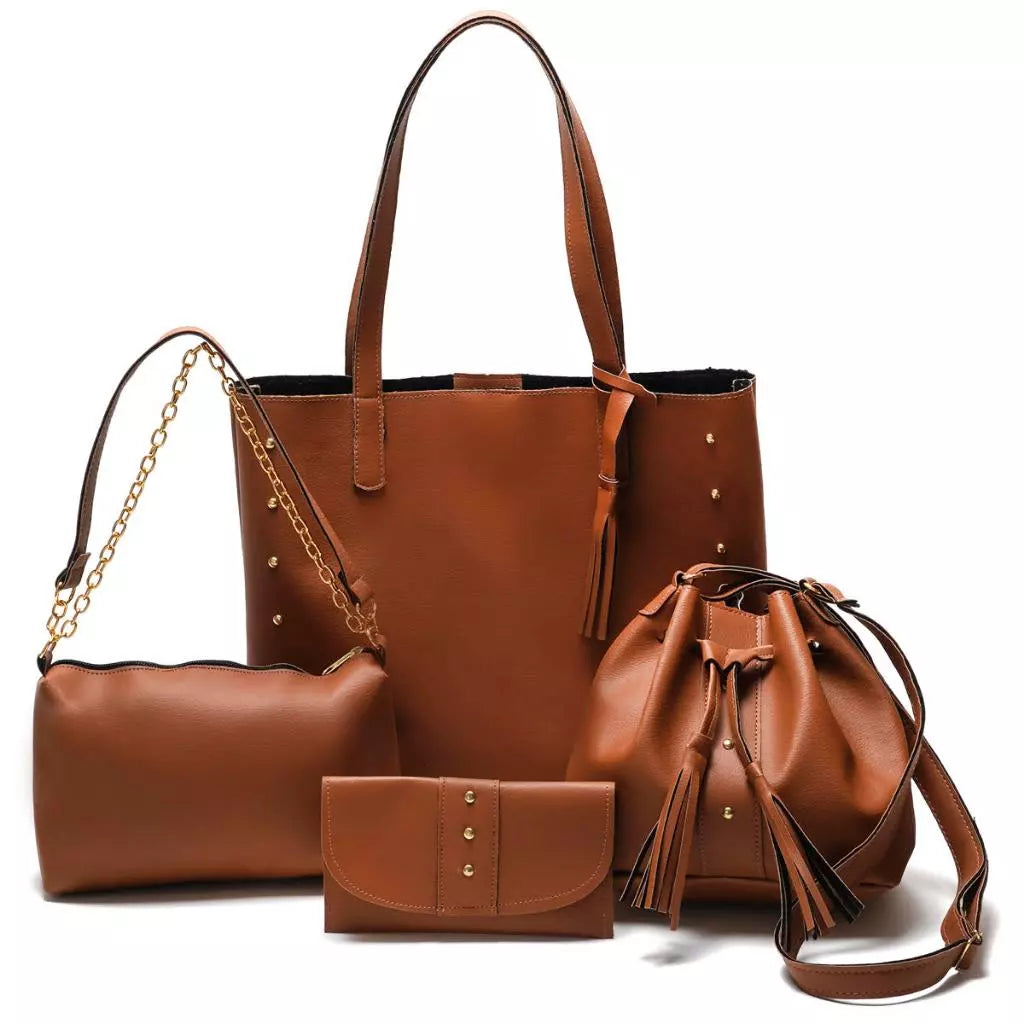 Conjunto 4 Bolsas Tiracolo Premium: Elegância E Praticidade No Dia A Dia