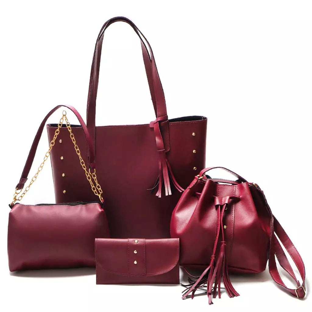 Conjunto 4 Bolsas Tiracolo Premium: Elegância E Praticidade No Dia A Dia