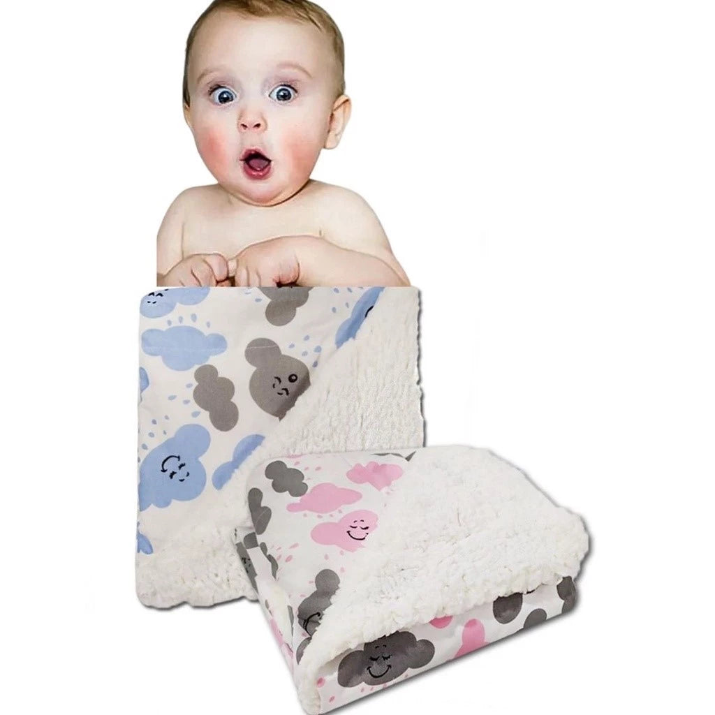 Coberdrom Infantil Dupla Face Cores Lisas E Estampas Fofas