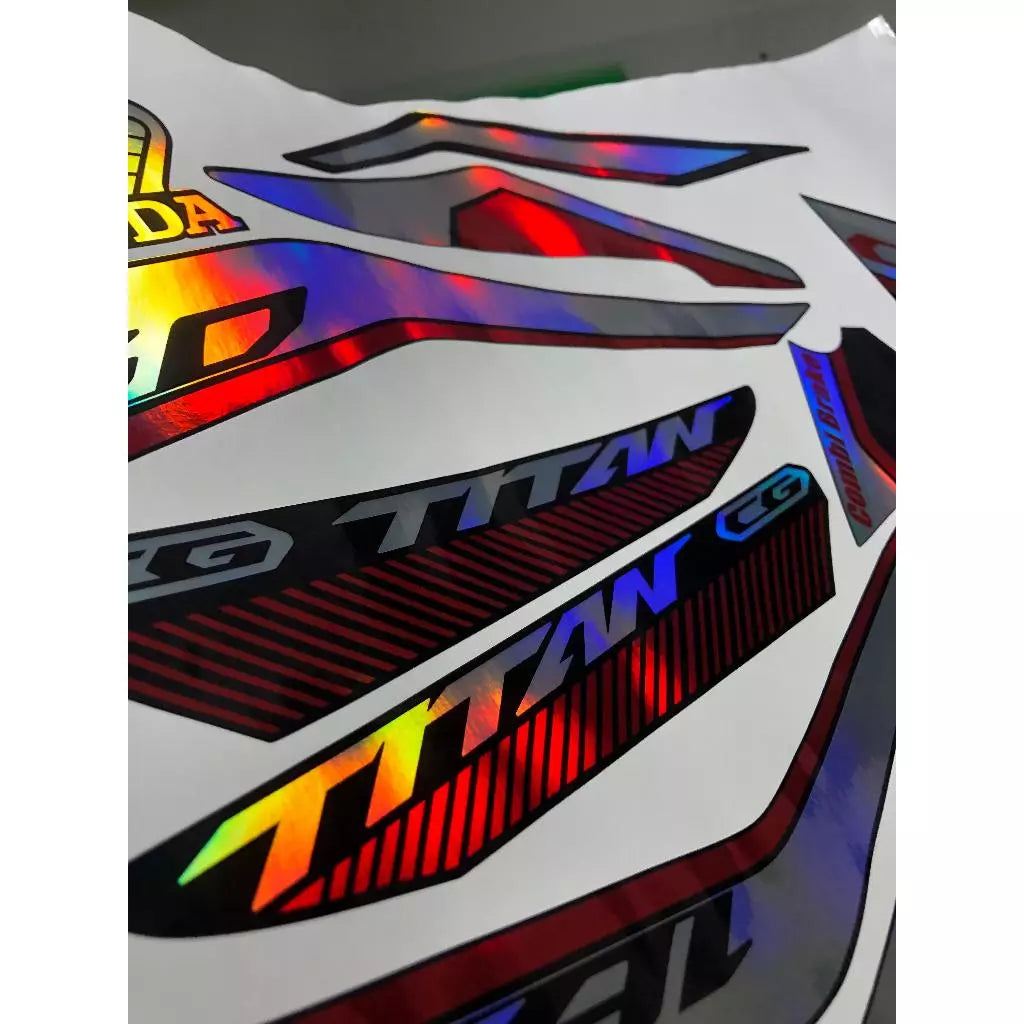 Kit Adesivos Titan 160 - 2024: Aceita Verniz e Proteção UV