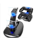 Carregador De Controle PS4 Vertical — Suporte Com LED Indicador