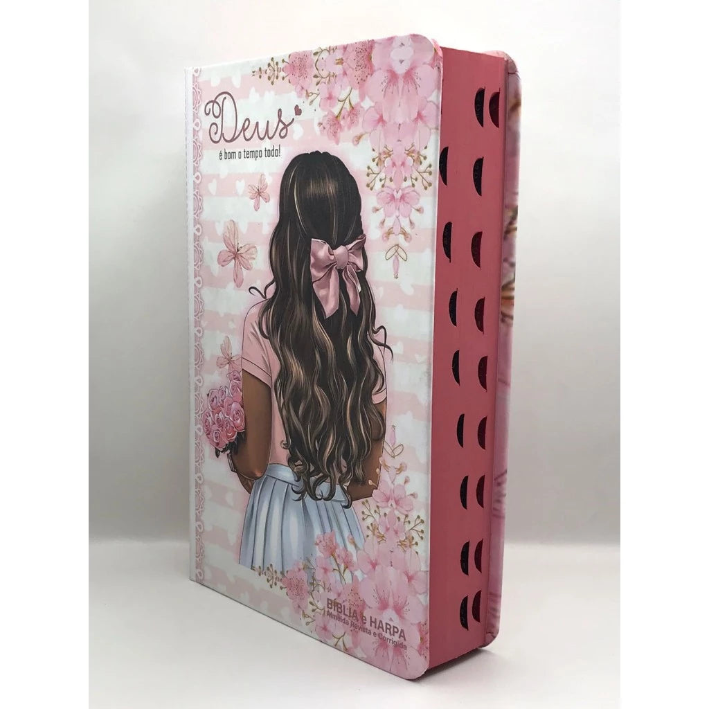 Bíblia Capa Dura Deus É Bom O Tempo Todo — Letra Grande E Harpa