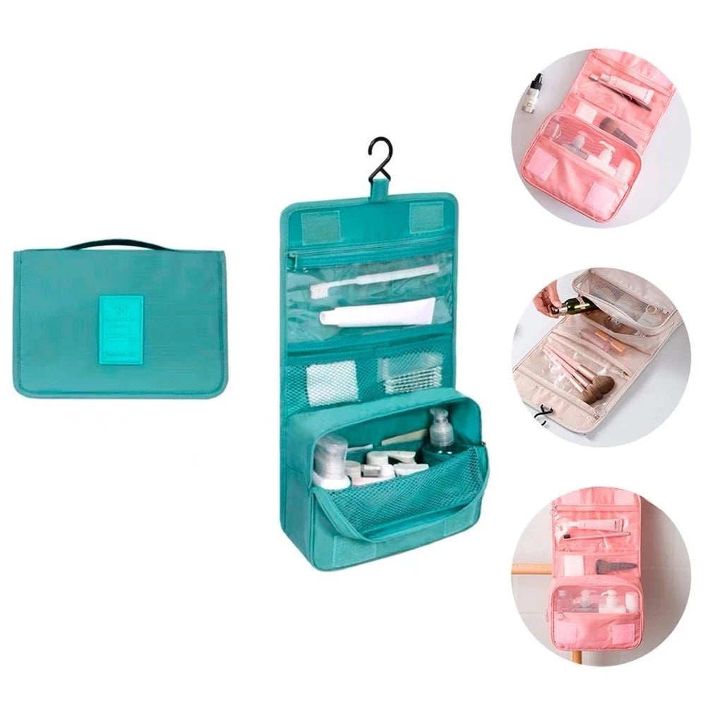 Bolsa Organizadora Com Divisórias E Gancho — Ideal Para Viagem E Academia