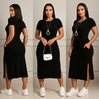 Vestido Midi de Algodão Premium