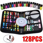 Kit de Costura Completo com Estojo Zíper: Ideal para Viagens e Casa