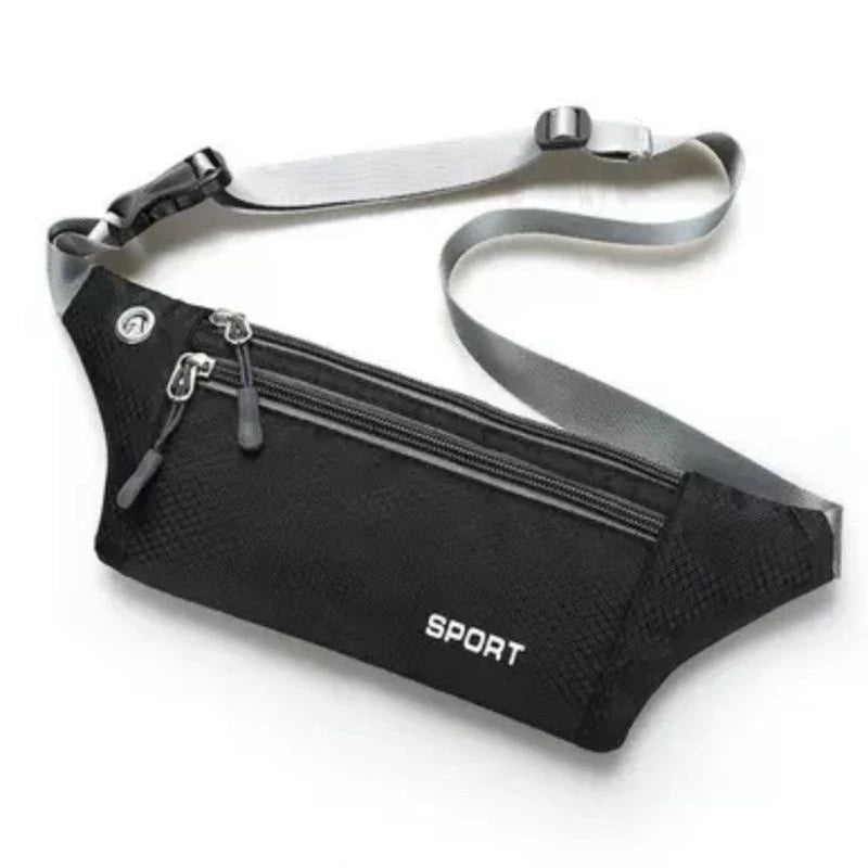 Mini Bolsa De Cintura Fitness Slim - Proteção Contra Suor E Chuva