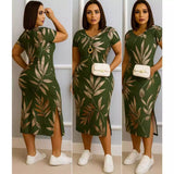 Folhas com verde militar