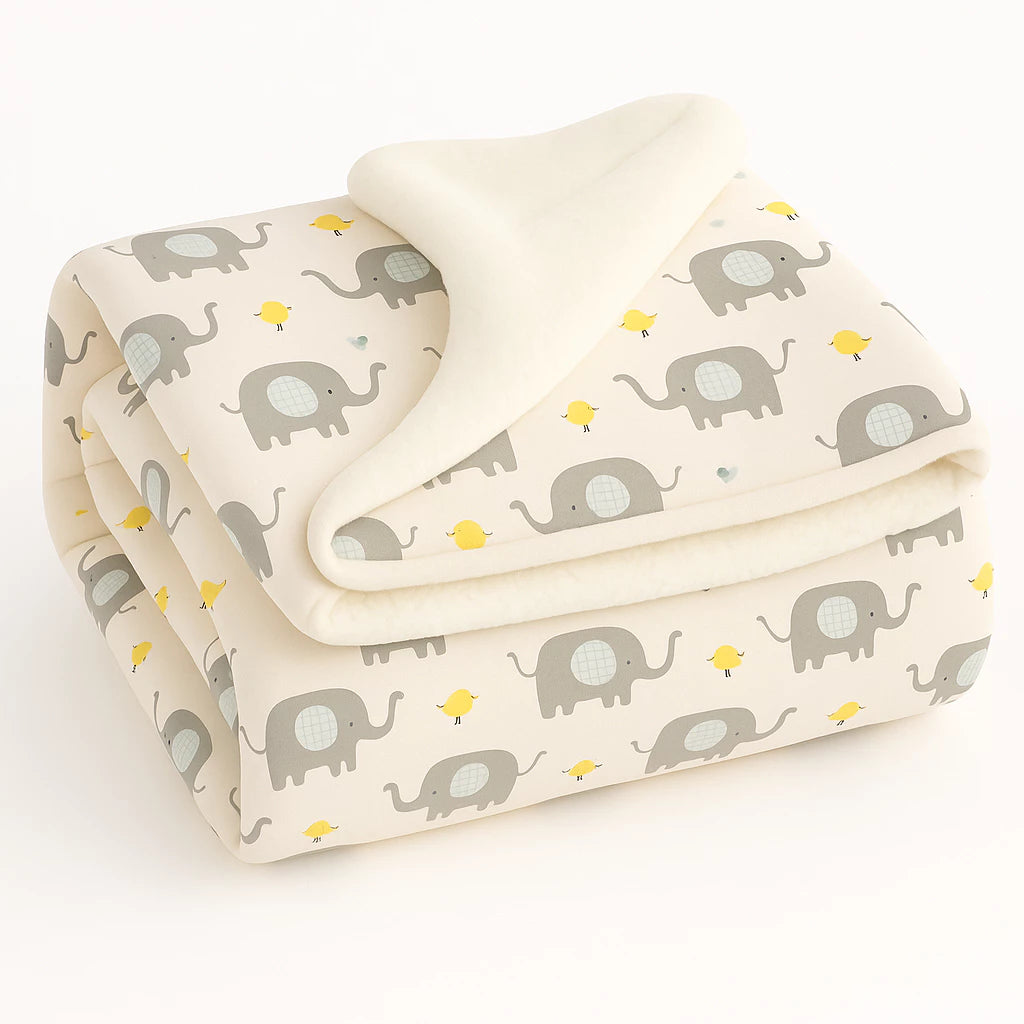 Coberdrom Infantil Dupla Face Cores Lisas E Estampas Fofas