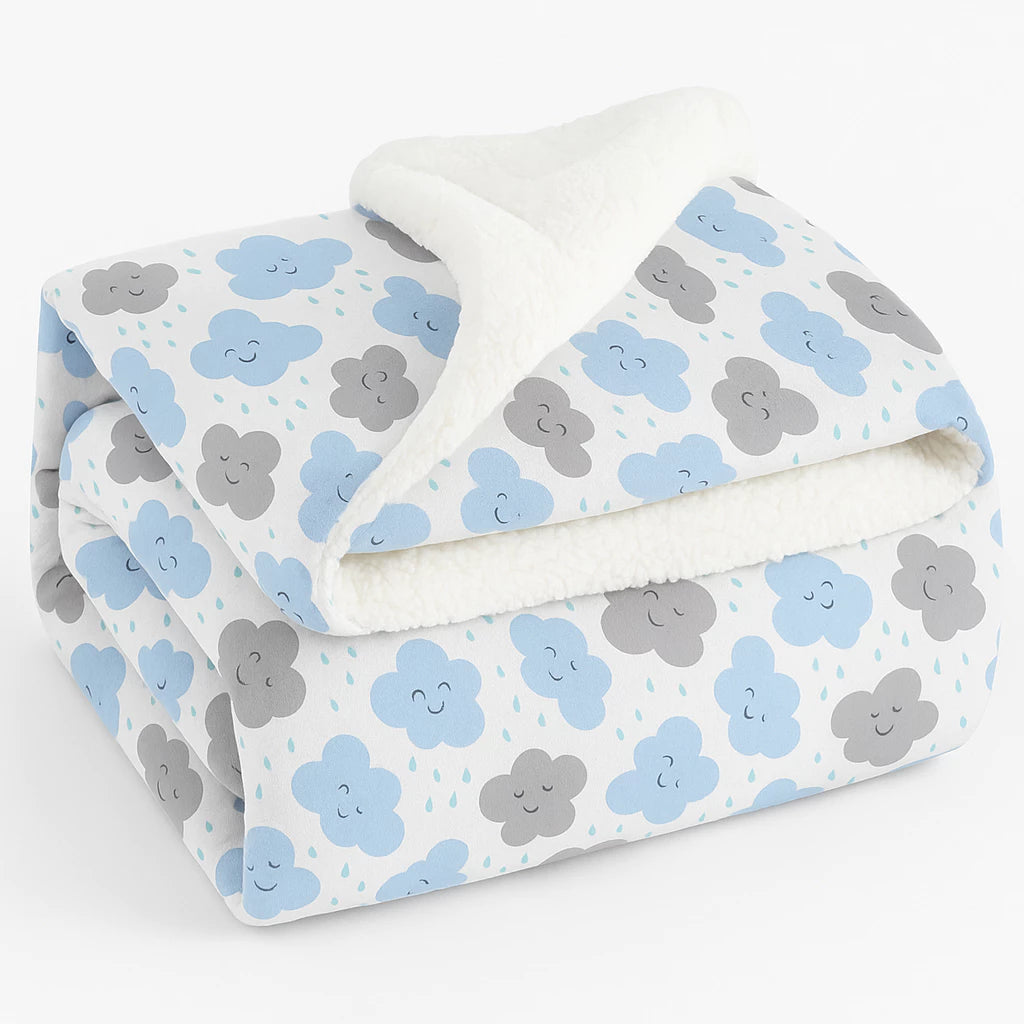 Coberdrom Infantil Dupla Face Cores Lisas E Estampas Fofas