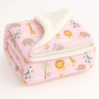 Coberdrom Infantil Dupla Face Cores Lisas E Estampas Fofas