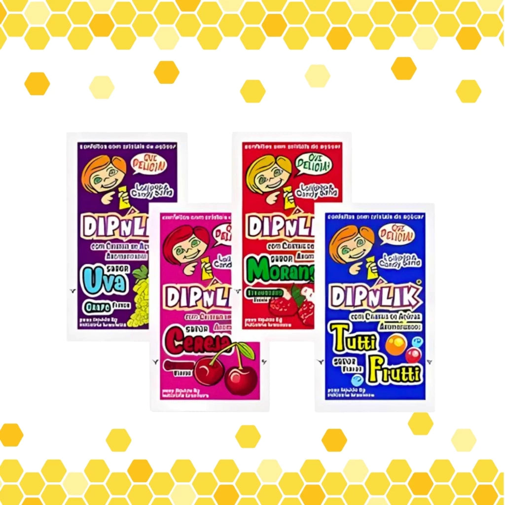 Display Pirulito Dipnlik C/ 25 Unidades — Sabor Infância Original