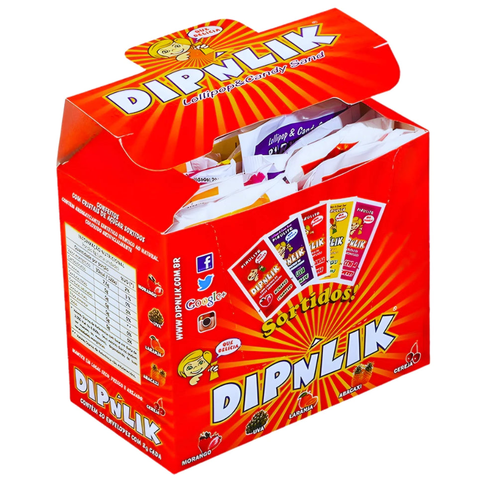 Display Pirulito Dipnlik C/ 25 Unidades — Sabor Infância Original