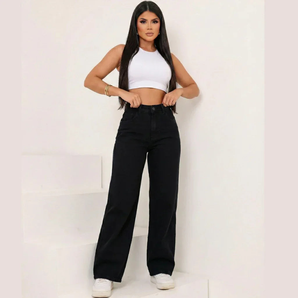 Calça Wide Leg Jeans Premium