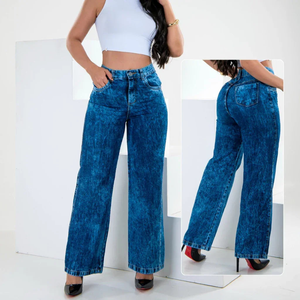 Calça Wide Leg Jeans Premium