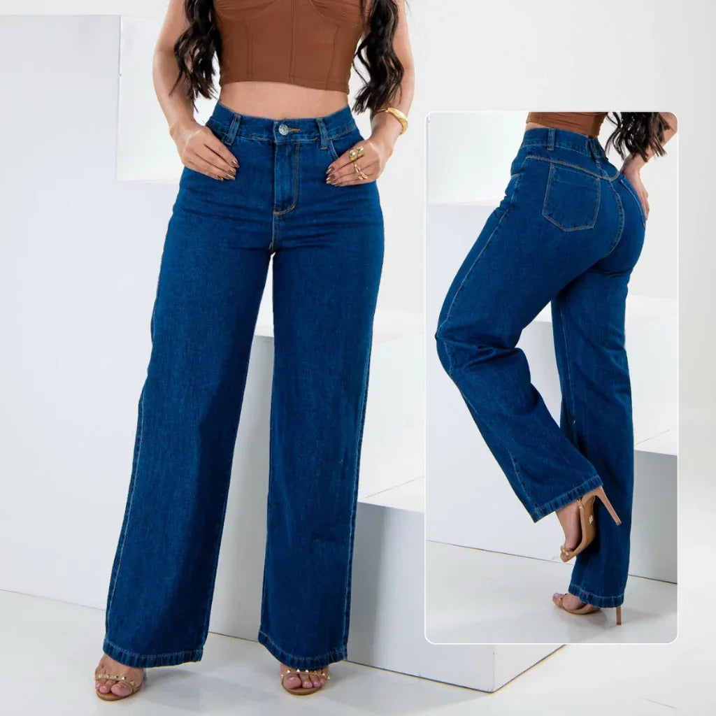 Calça Wide Leg Jeans Premium