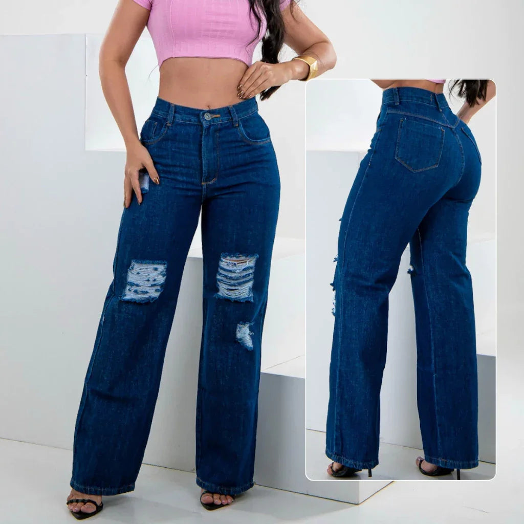 Calça Wide Leg Jeans Premium