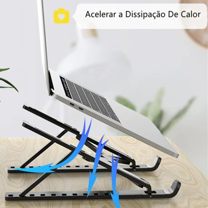 Suporte Notebook Articulado Ergonômico: Ajuste De Altura E Postura