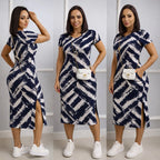 Vestido Midi de Algodão Premium