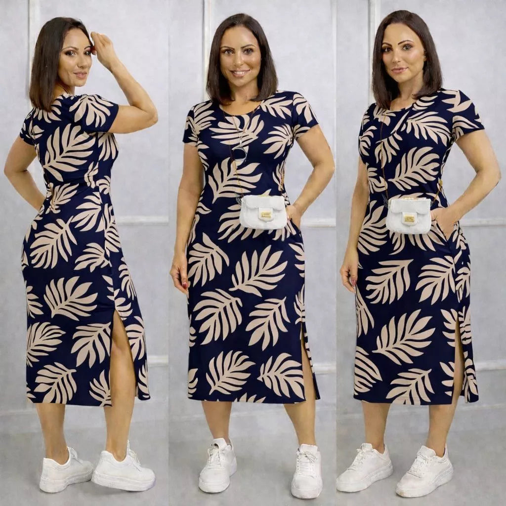 Vestido Midi de Algodão Premium