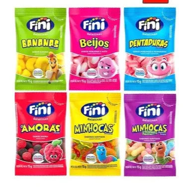 Combo Fini 15g Com 12 Unidades — Ideal Para Festas E Lanches