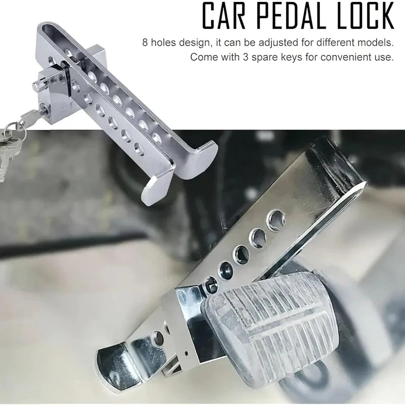 Cadeado De Bloqueio Para Pedal E Acelerador: Aço Inox Anti-Corte