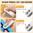 Lacre Pro Seladora USB Recarregável Conserva Alimentos