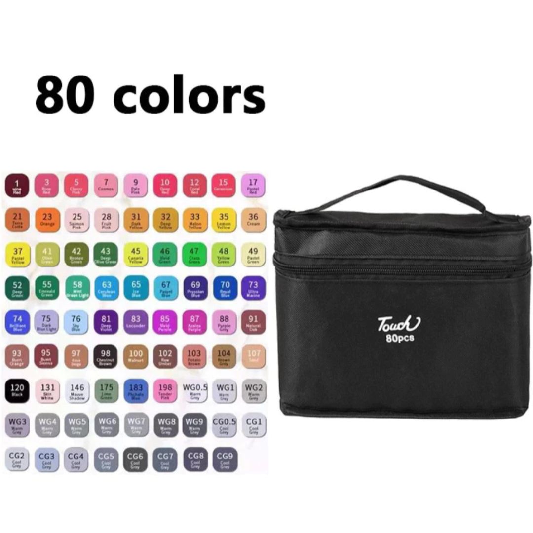 Canetas Hidrográficas Ponta Dupla: Ideal Para Colorir, Escola E Escritório