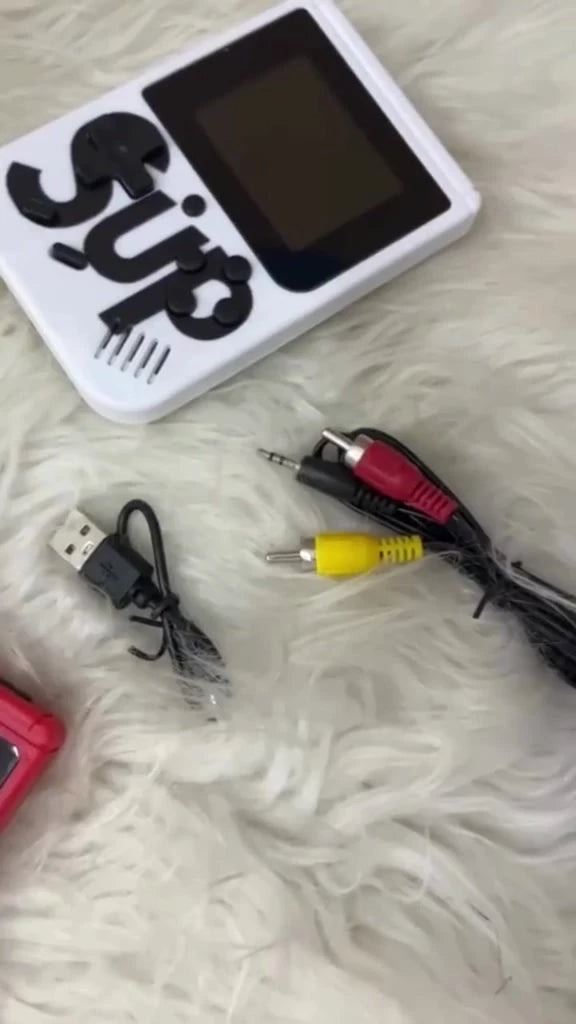 Console Portátil Retrô 400 Jogos — Tela Colorida — Bateria Recarregável