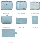 Kit Organizador De Mala 7 Peças — Ganhe Espaço E Praticidade Na Viagem