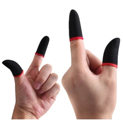 Par Luva De Dedo Gamer Anti Suor (Kit 12 Unid) Para Celular