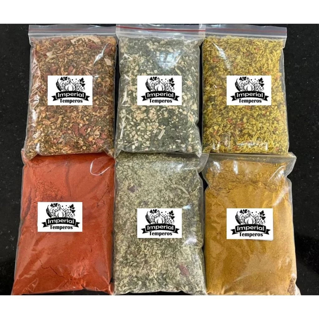 Conjunto De Temperos E Condimentos Variados — Kit 12 Tipos Com 30g