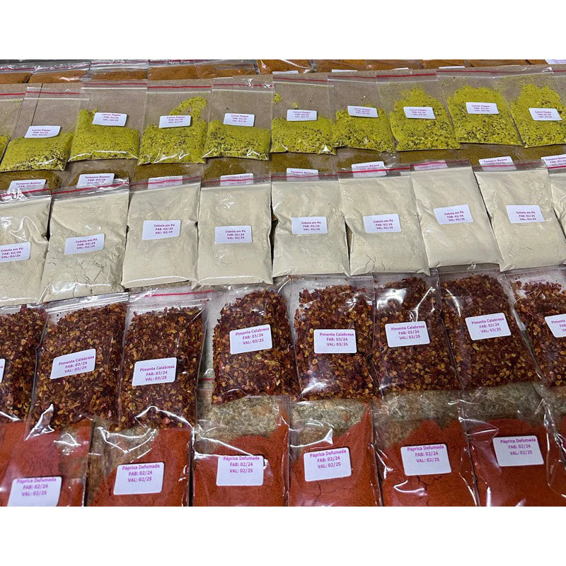 Conjunto De Temperos E Condimentos Variados — Kit 12 Tipos Com 30g