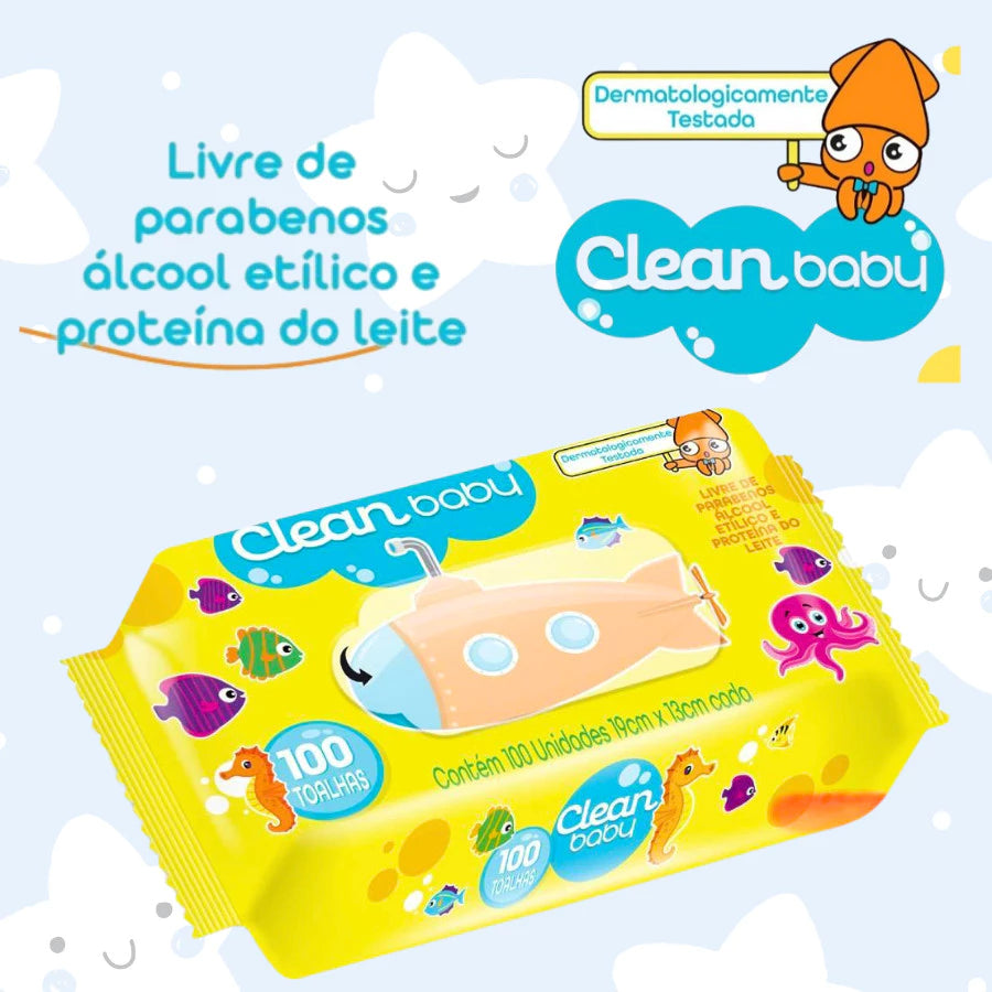 Combo Lenços Umedecidos Kit Higiene Bebê - Ultra Macio Oferta