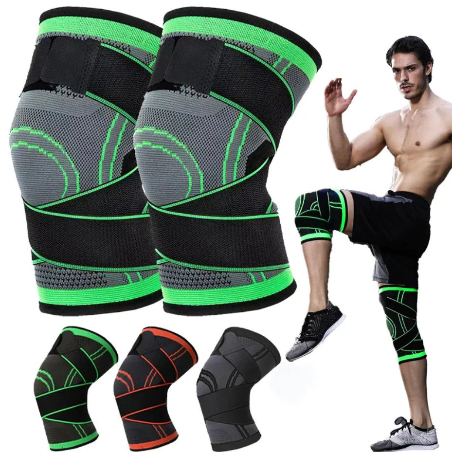 Par de Joelheiras Tensor Articulado: Estabilidade e Suporte Muscular