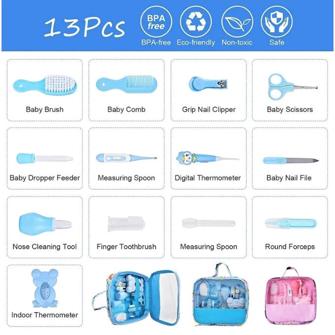 Conjunto Higiene Bebê Essencial 13 Itens: Segurança E Conforto Premium