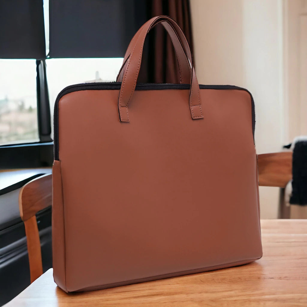 Case Pasta Para Notebook Em Couro Ecológico Impermeável Luxo