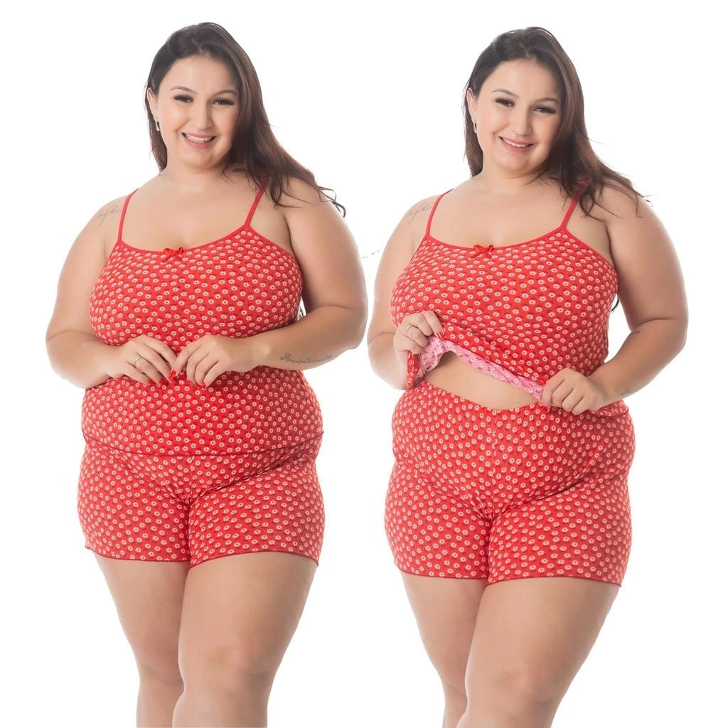 Kit Pijama Feminino Plus Size