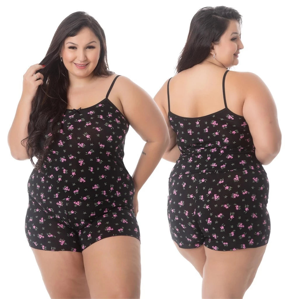 Kit Pijama Feminino Plus Size