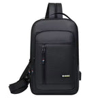 Mochila De Peito Masculina Antifurto: Com Trava De Código E USB