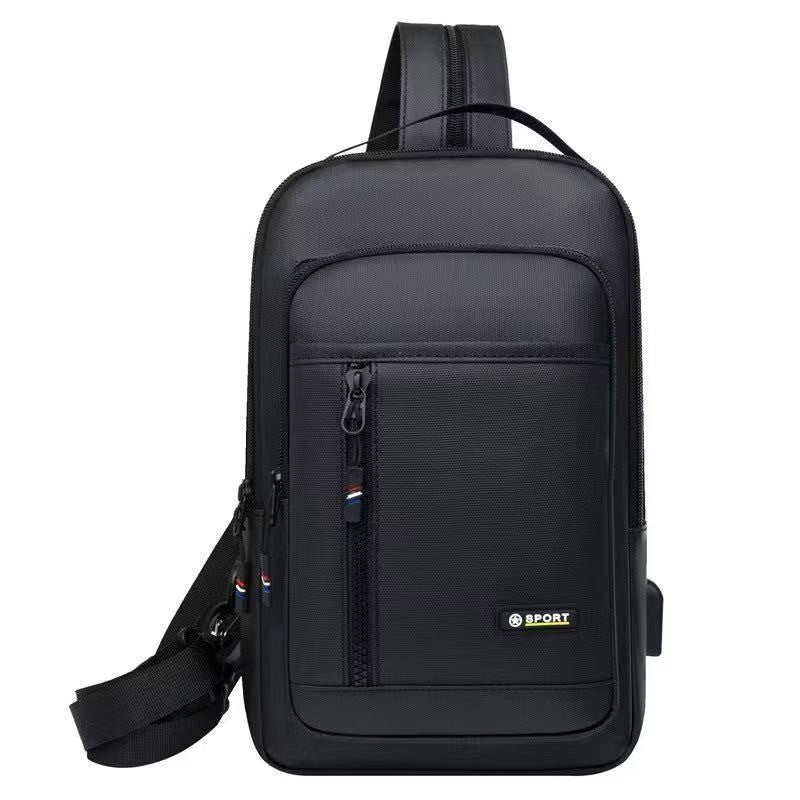 Mochila De Peito Masculina Antifurto: Com Trava De Código E USB