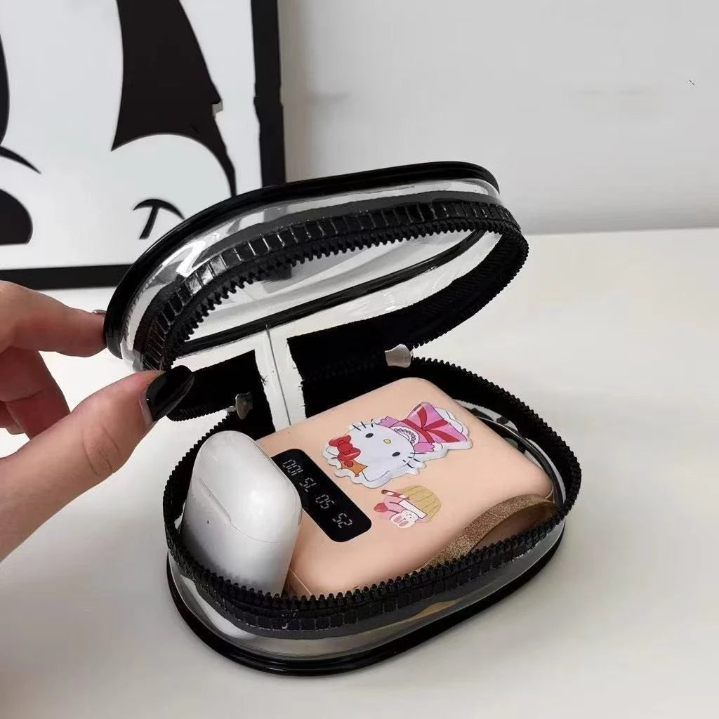 Estojo Portátil Com Zíper Para Acessórios — Ideal Para Viagem E Dia A Dia